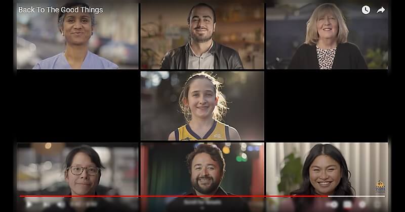 Screenshot from VCOSS' vaccine ad campaign.